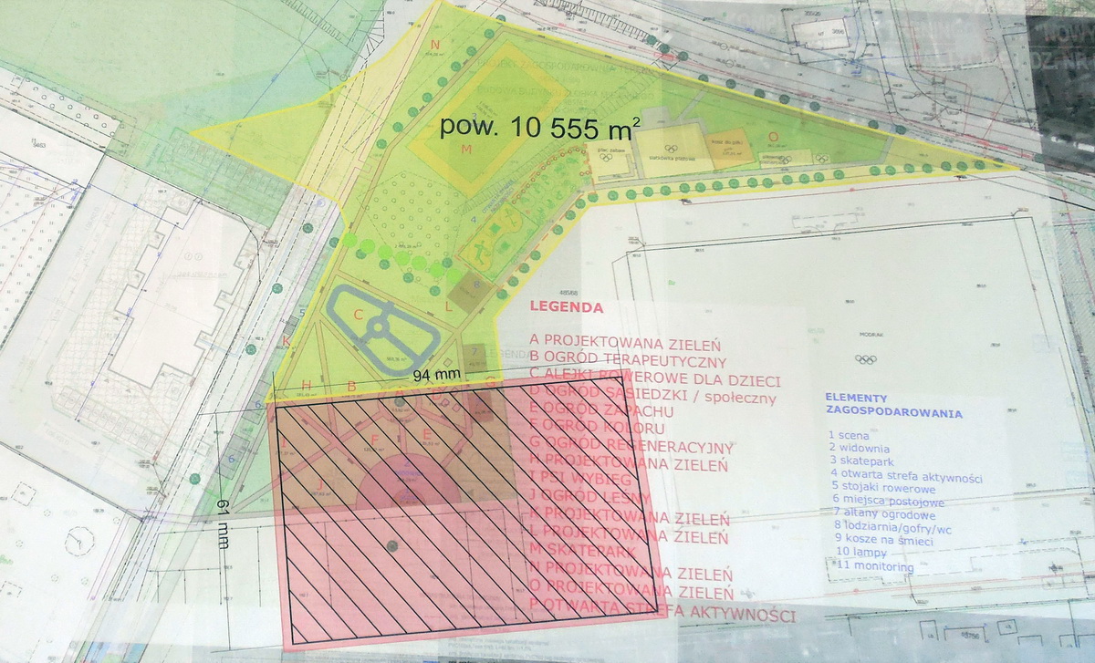 plan miniparku i boiska. plan miniparku i boiska.