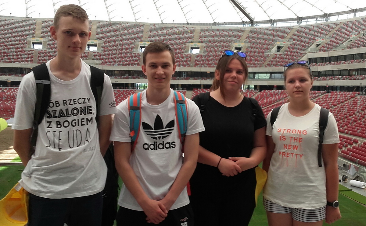 Na stadionie narodowym.