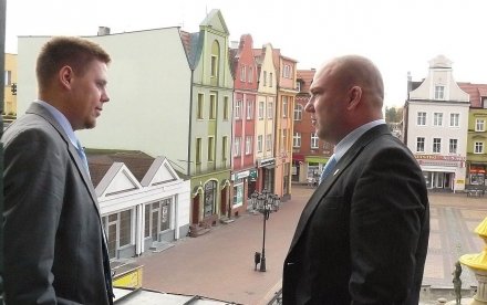 Od Lewej B. Bluma i D. Szczepański Od Lewej B. Bluma i D. Szczepański